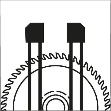 Форма на зъби - плосък зъб с редуваща се фаска